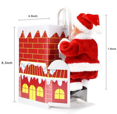 Electric Climbing Chimney Santa Claus